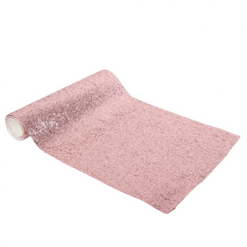 Corredor de mesa 1,80m x 30cm Rose Gold Glitter