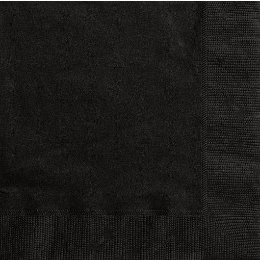 20 Guardanapos 33cm Preto