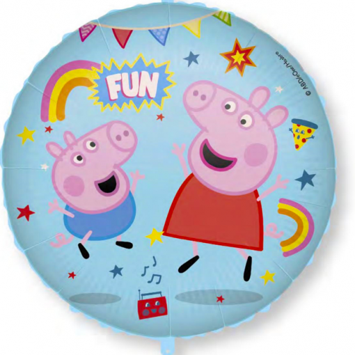 Balão Foil 18' Peppa Pig (Inclui Peso, Fita e Palhinha)