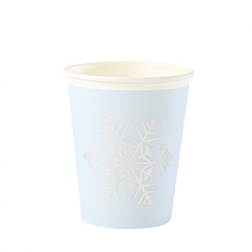 8 Copos 255ml Floco de Neve - Frozen