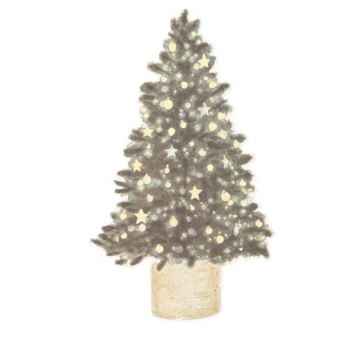 8 Bolsas para talheres 12,5x21cm Natal Gourmet