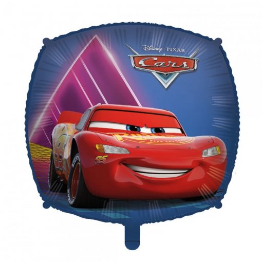 Balão Foil 18'' Cars McQueen (Carros) (Inclui Peso, Fita e Palhinha)