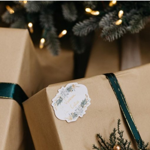 24 Etiquetas Natal Vintage de 4,5 a 6cm