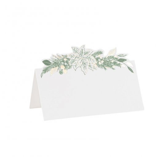 8 Marcadores de lugar Natal Vintage 8x5,5cm