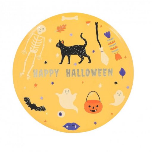 8 Pratos 23cm Sweet Spells Halloween