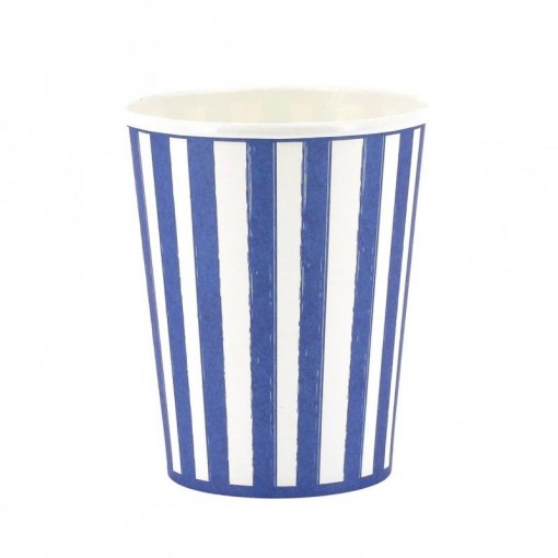 6 Copos 255ml Mix&Match - Riscas Azuis