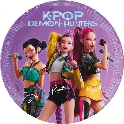 8 Pratos 20cm KPop Demon Hunters