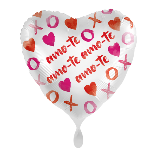 Balão Foil 43cm 'amo-te amo-te amo-te'