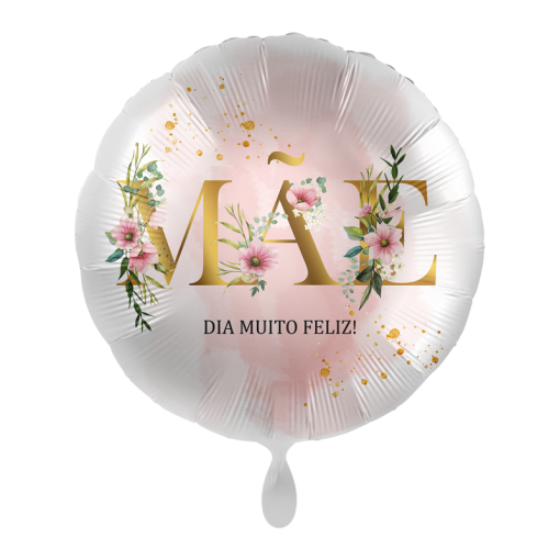 Balão Foil 43cm 'Mãe Dia muito Feliz' - Dia da Mãe