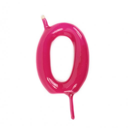 Vela Aniversário 6cm Magenta nº0