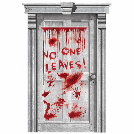 Decoração de porta 'No One Leaves' 165.1x85cm Bloody Good Time - Halloween