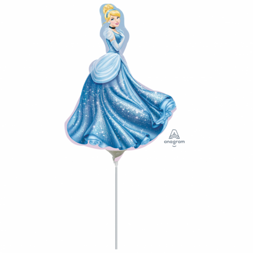 Balão Foil Mini Shape 25x13cm Princesas Disney - Cinderela