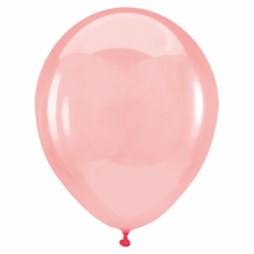100 Balões latex 5'' (12cm) Crystal Clearz™ Apple Red