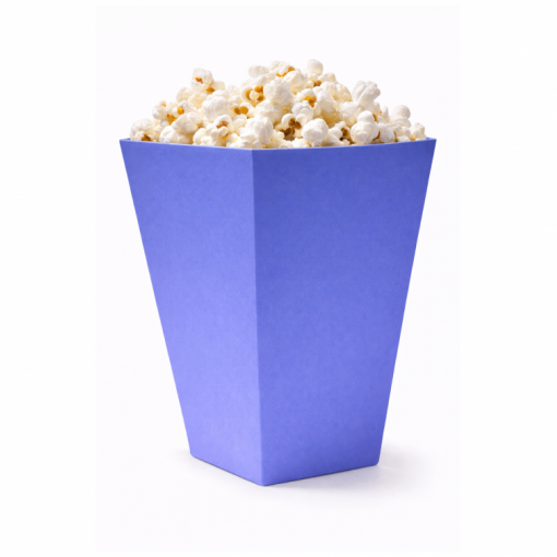 12 Caixas de pipocas 5x5x12cm Roxo