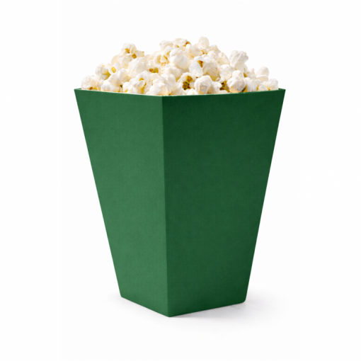 12 Caixas de pipocas 5x5x12cm Verde 