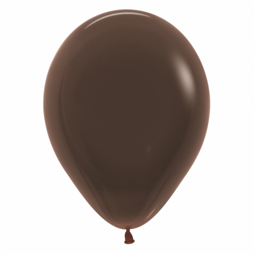 50 Balões latex R12 (30cm) - Chocolate Brown - 076