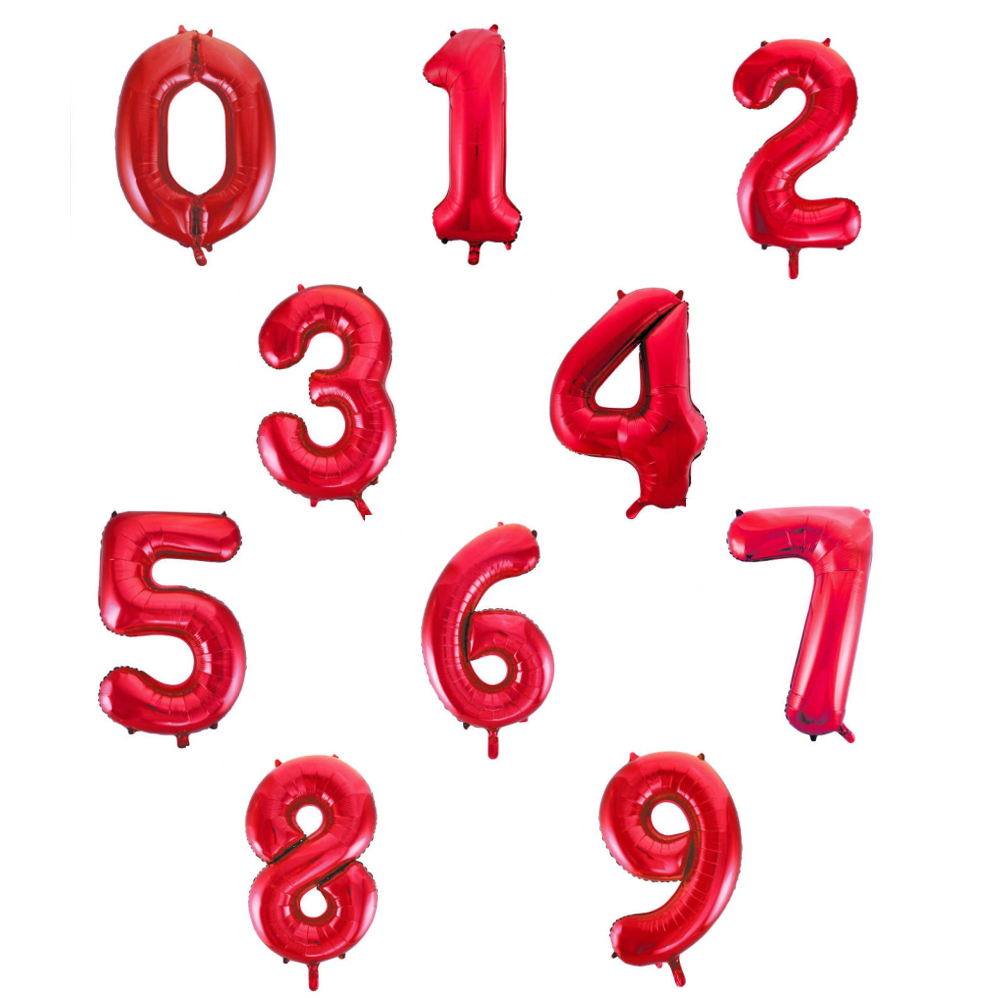 Sortido Balões Foil 86cm Vermelho