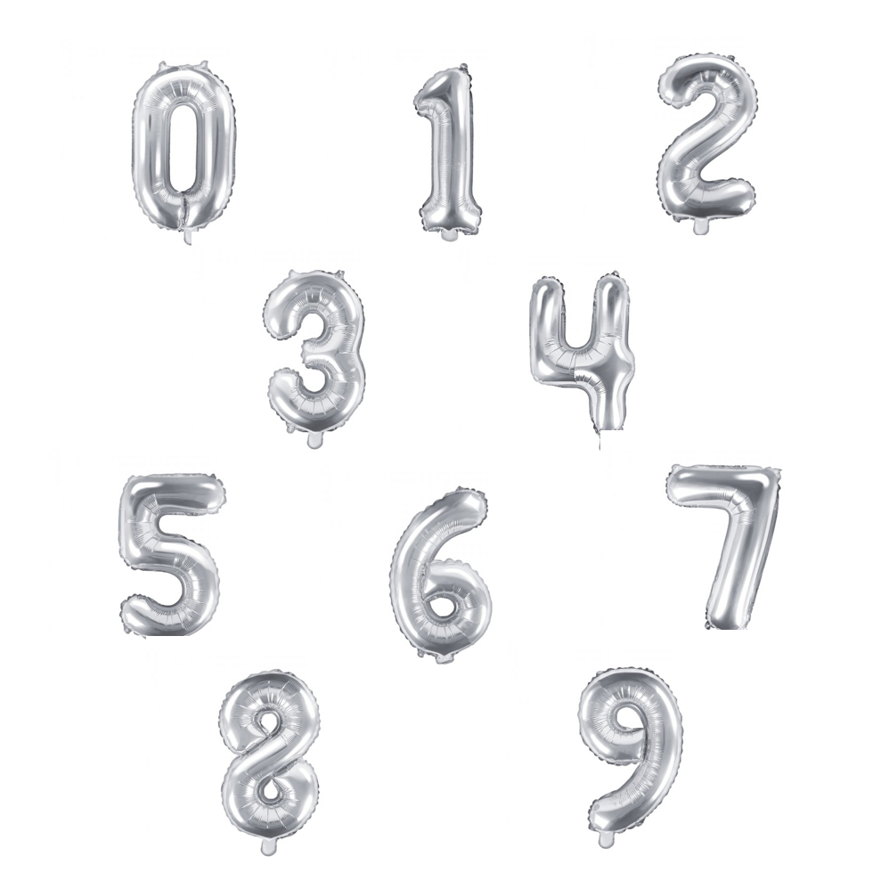 Sortido Balões Foil 35cm Prateado