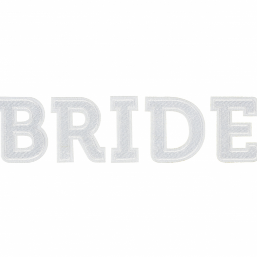 Iron on patch para roupa 24x6cm BRIDE