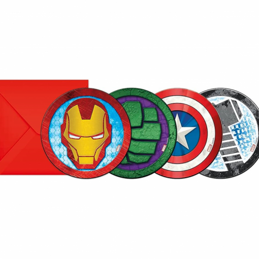 6 Convites Avengers