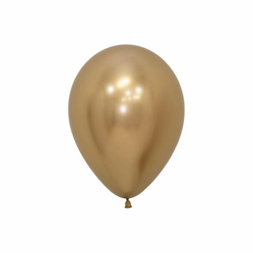 50 Balões latex R5 (12cm) - Reflex Gold - 970