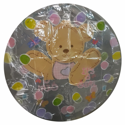 Balão Foil S40 Clear It's a Girl Ursinha