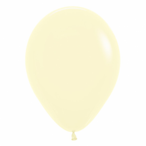 50 Balões latex R12 (30cm) - Pastel Matte Yellow - 620