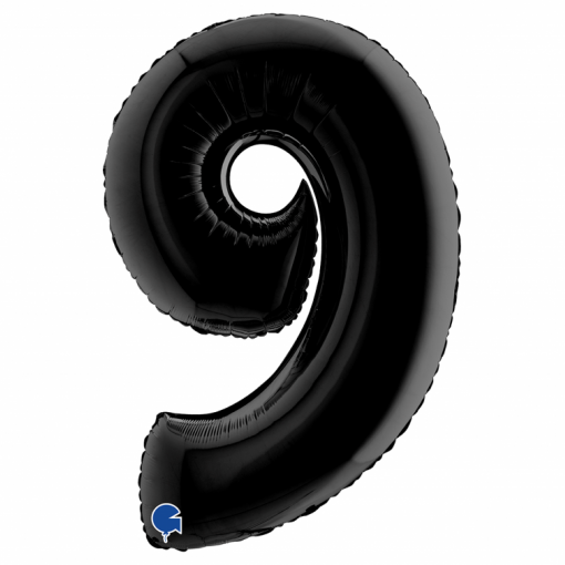 Balão Foil 102cm Preto nº9