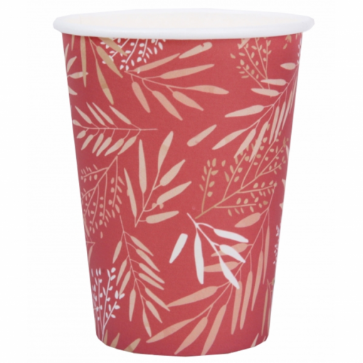 10 Copos 27cl Floral