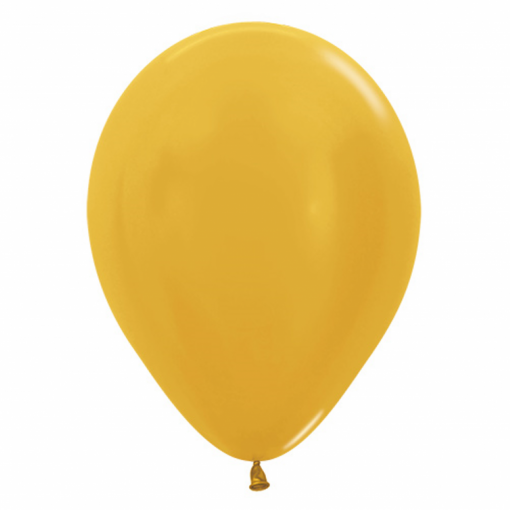 50 Balões latex R12 (30cm) - Metallic Gold - 570