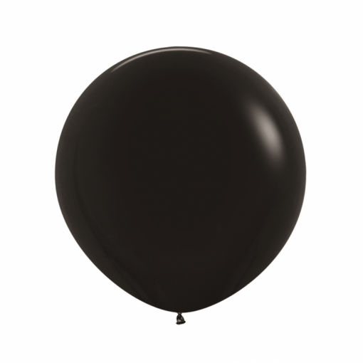 10 Balões latex R24 (60cm) - Black - 080