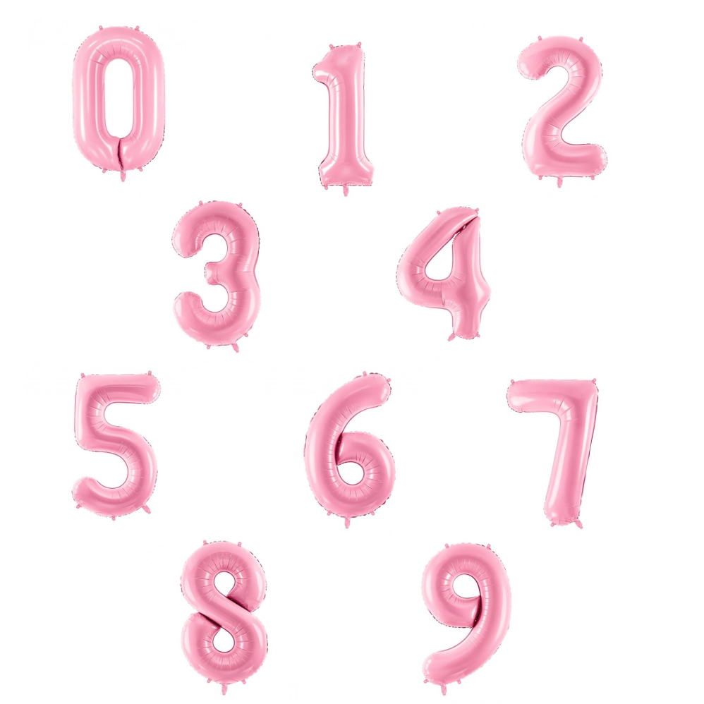 Sortido Balões Foil 86cm Rosa Claro