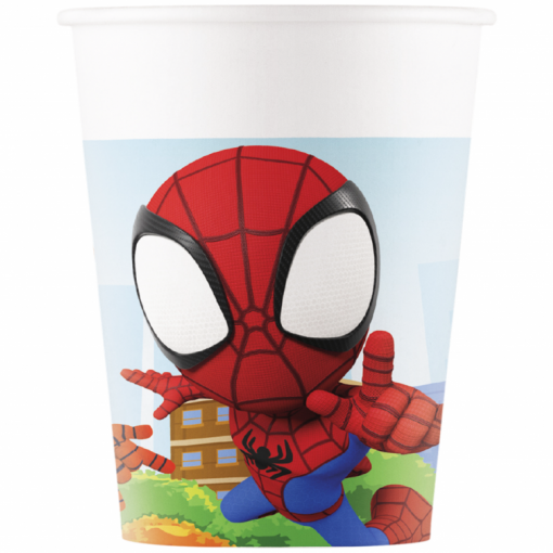 8 Copos 200ml EU Spider-Man (Homem-Aranha) Spidey