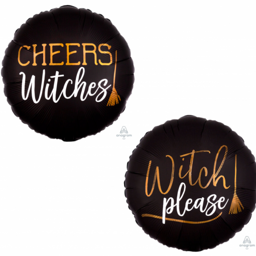 Balão Foil 45cm Cheers Witched | With Please - Halloween