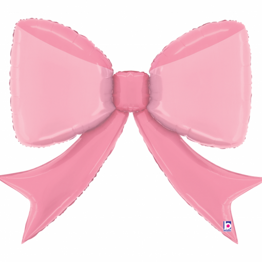 Balão Foil 104cm Laço Rosa