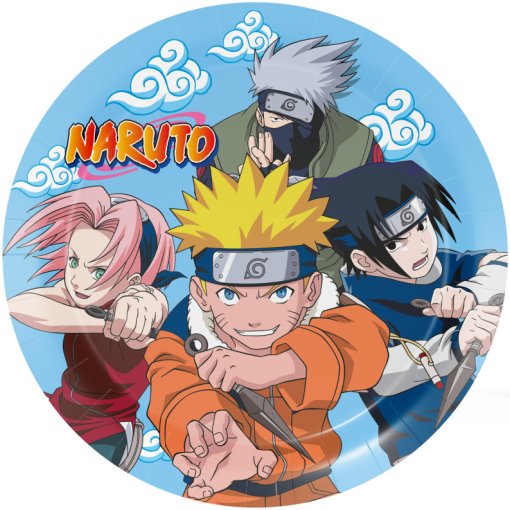 8 Pratos 23cm Naruto