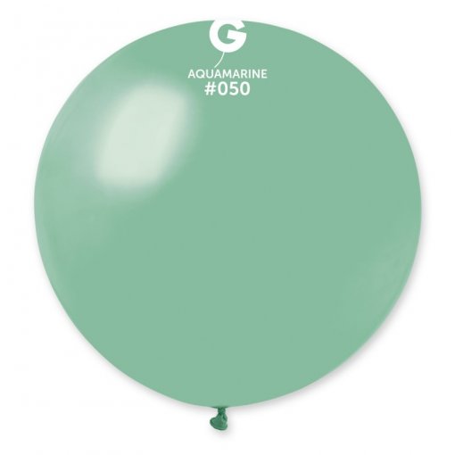 1 Balão latex 31'' (80cm) cor Aquamarine #050 - G30