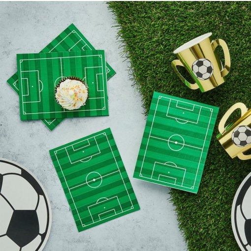 16 Guardanapos 12x16,5cm Campo de Futebol