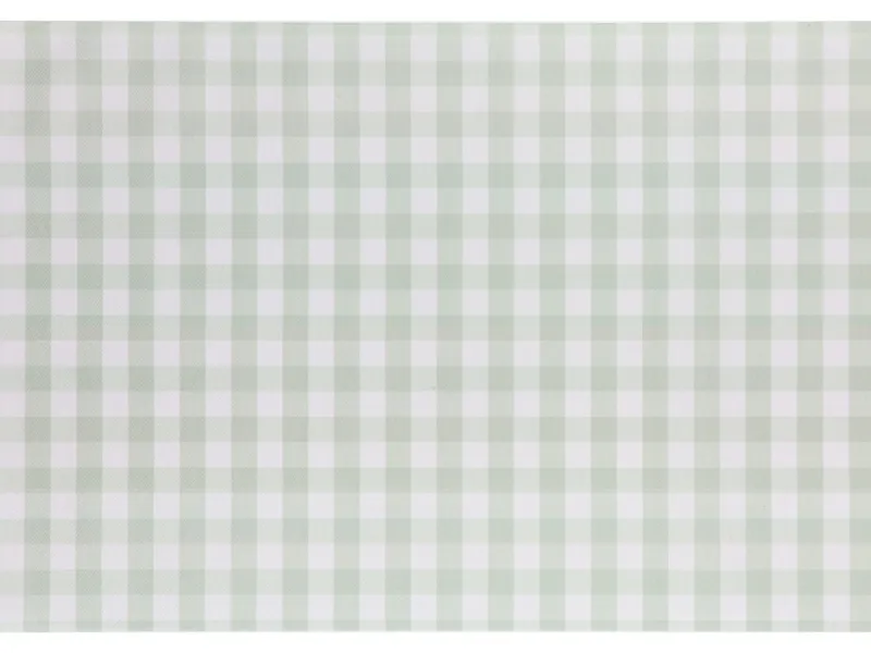 Corredor de mesa 40x500cm Xadrez VIchy Verde Pastel