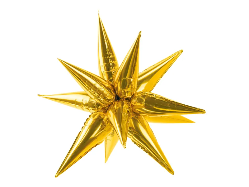 Balão Foil Estrela 3D 95cm Dourado
