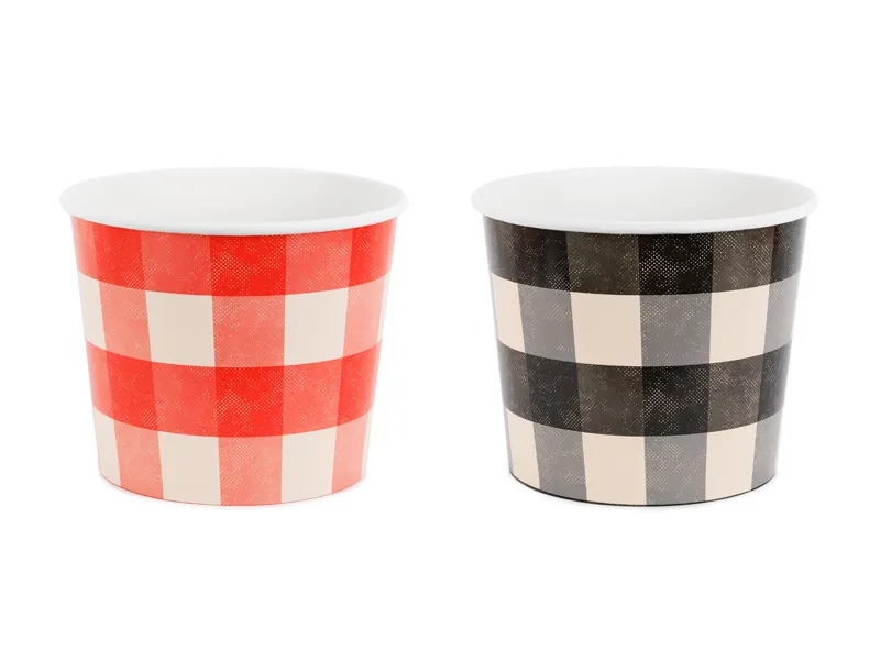 2 Baldes de papel 14cm BBQ - Churrasco