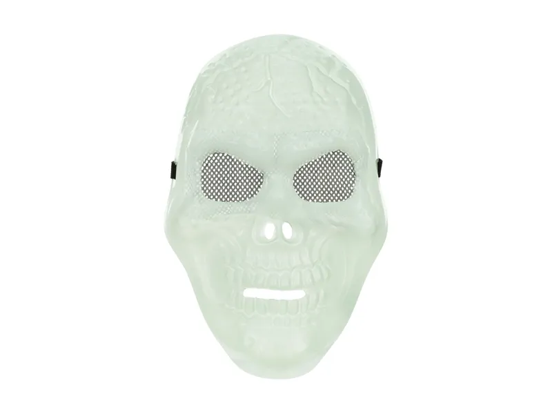 Máscara Halloween 17x27cm Caveira (Brilha no Escuro)
