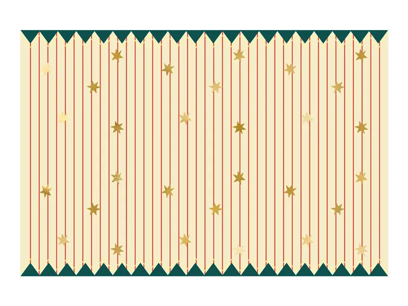 Toalha de mesa Papel 180x120cm Riscas & Estrelas - Circo