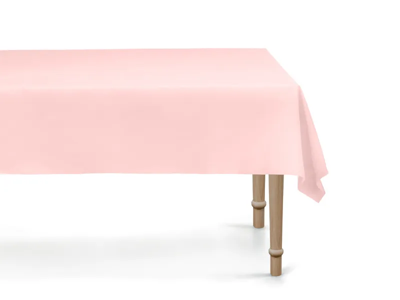 Toalha de mesa 137x183cm Rosa Claro