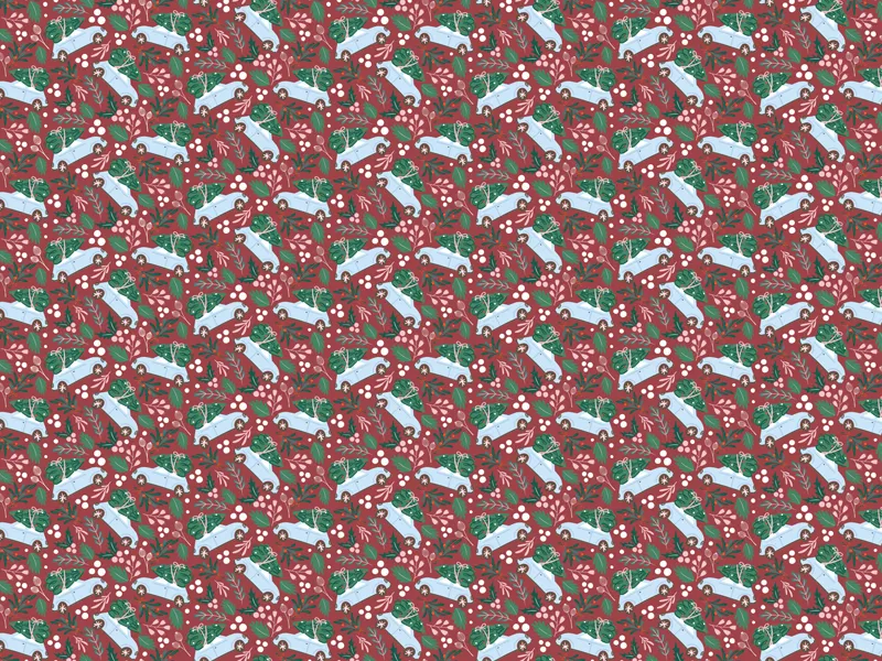 Papel de embrulho 70x200cm Carro Natal