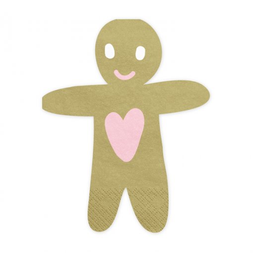 20 Guardanapos 16x13cm Gingerbread Man