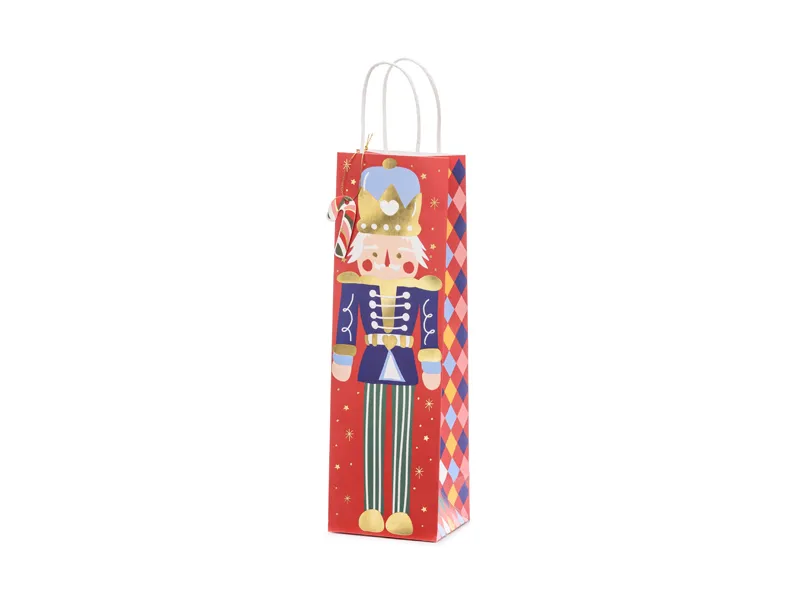 Saco de oferta Presentes Nutcracker Natal 11x36x10cm