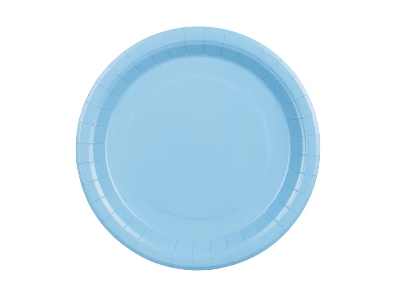 6 Pratos 23cm Azul Claro