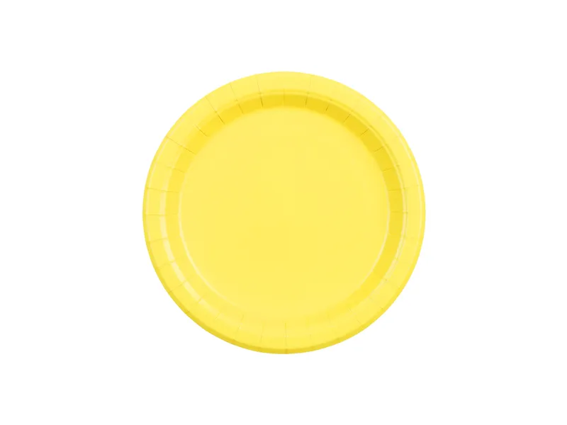 6 Pratos 18cm Amarelo