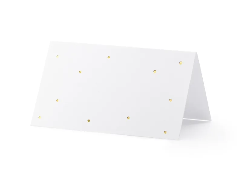 10 Marcadores de lugar Pintas Douradas